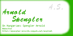 arnold spengler business card